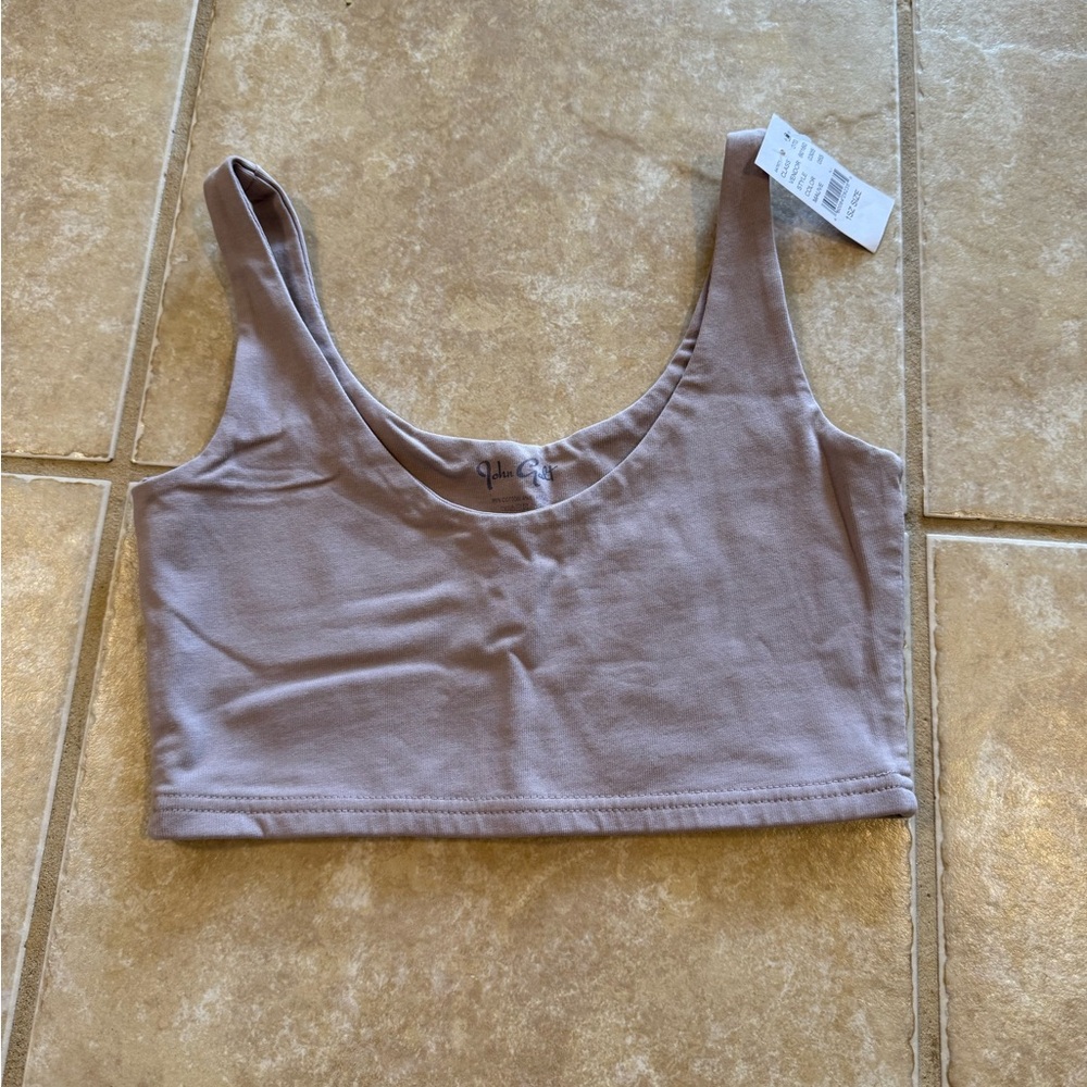 Buy 2 get 1 free clothing! Women's pacsun Taupe Crop Top